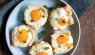 Egg Pie Recipe: Asiago Cheese & Garlic